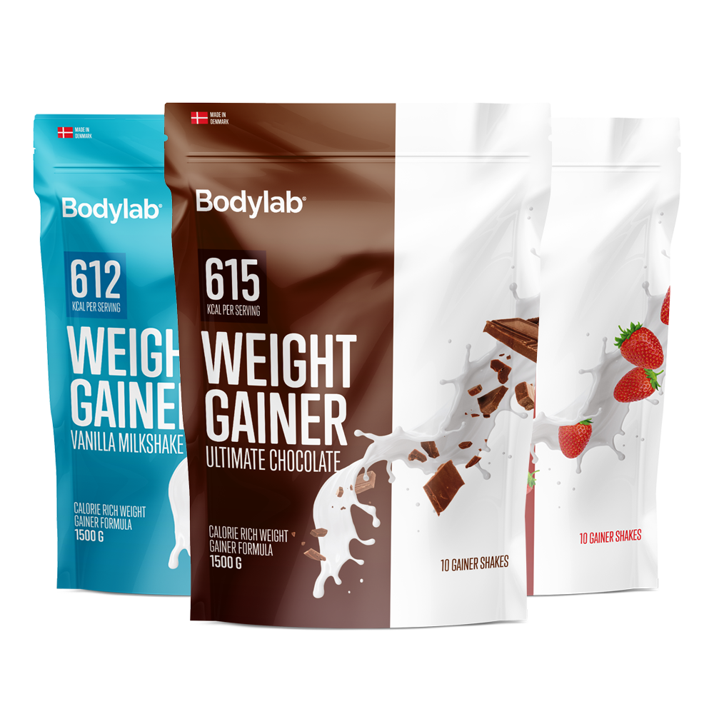 Bodylab Weight Gainer 1,5 kg pose med chokoladesmag