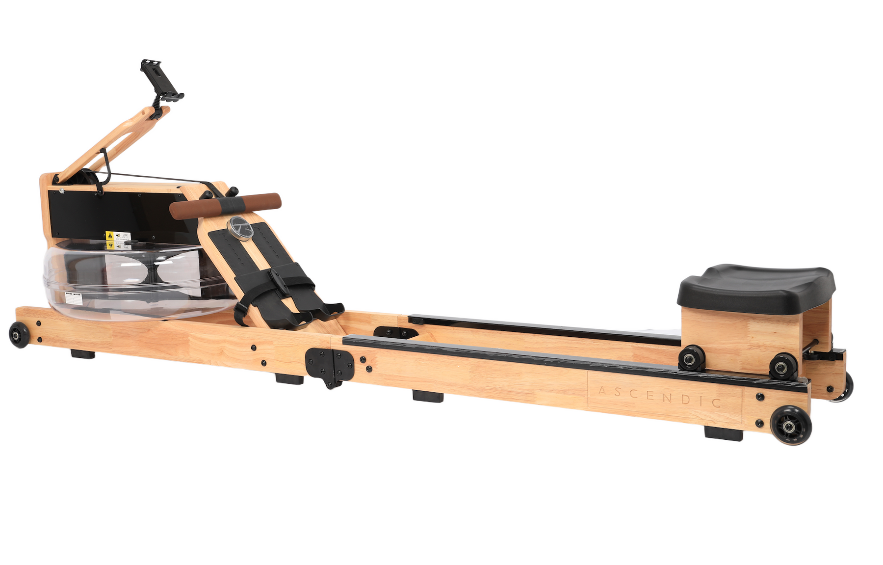 Ascendic 6017 Foldbar Magnetisk Vandromaskine i Egetræ — premium hybrid