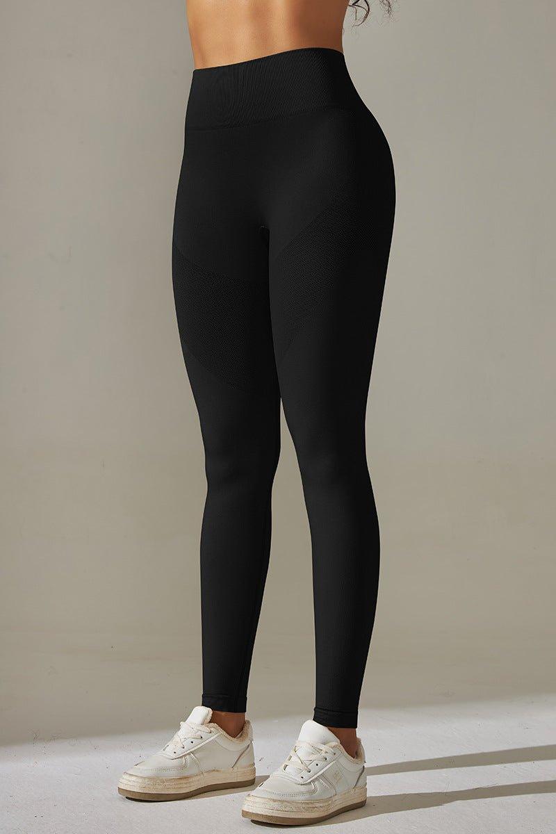 CBL AirMotion sømløse scrunch tights i sort