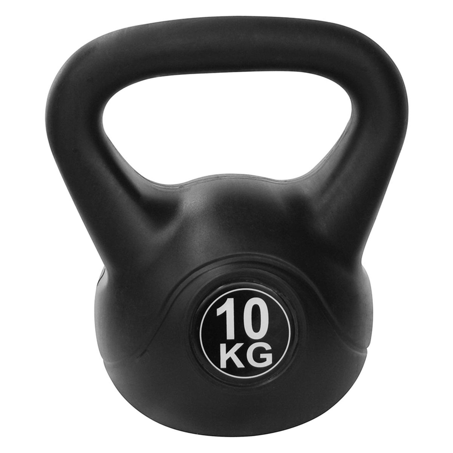 Sportsbuddy kettlebell 10 kg i sort PVC