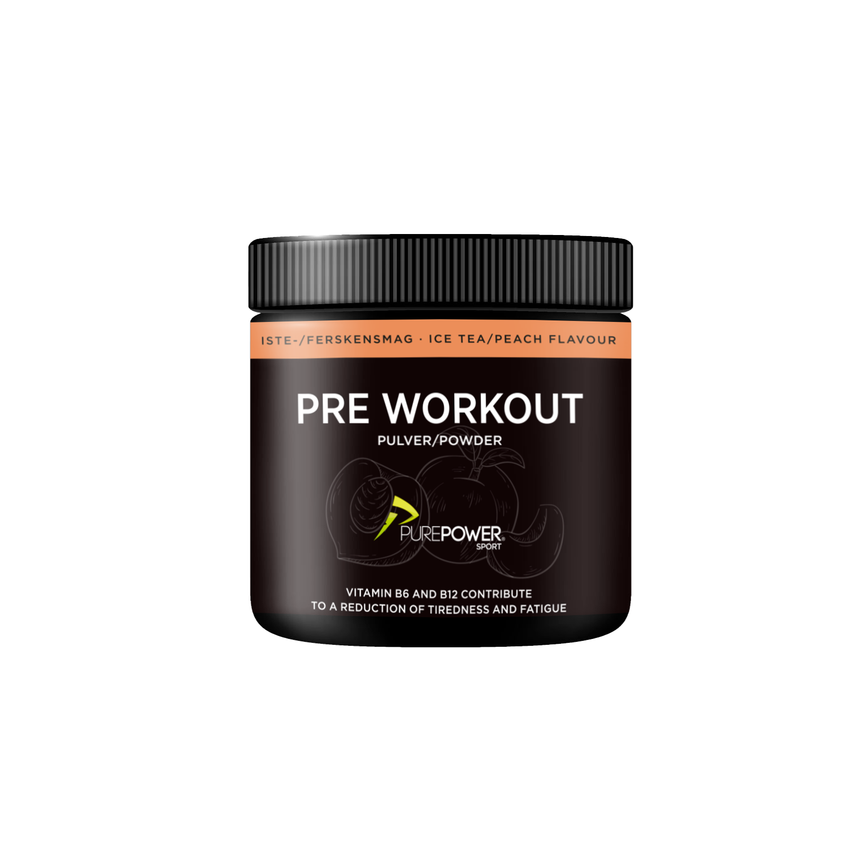 PurePower Pre-Workout PWO Ice Tea Peach 300 g pulver