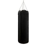 Hængende boksesæk 140x35 cm fra Billig-Fitness i mørkeblå kunstlæder