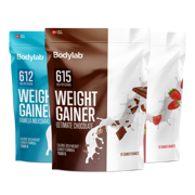 Bodylab Weight Gainer 1,5 kg pose med chokoladesmag