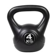Sportsbuddy kettlebell 4 kg i sort PVC