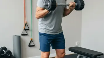 Full body program: 3 dage om ugen illustreret som dansk fitness-guide