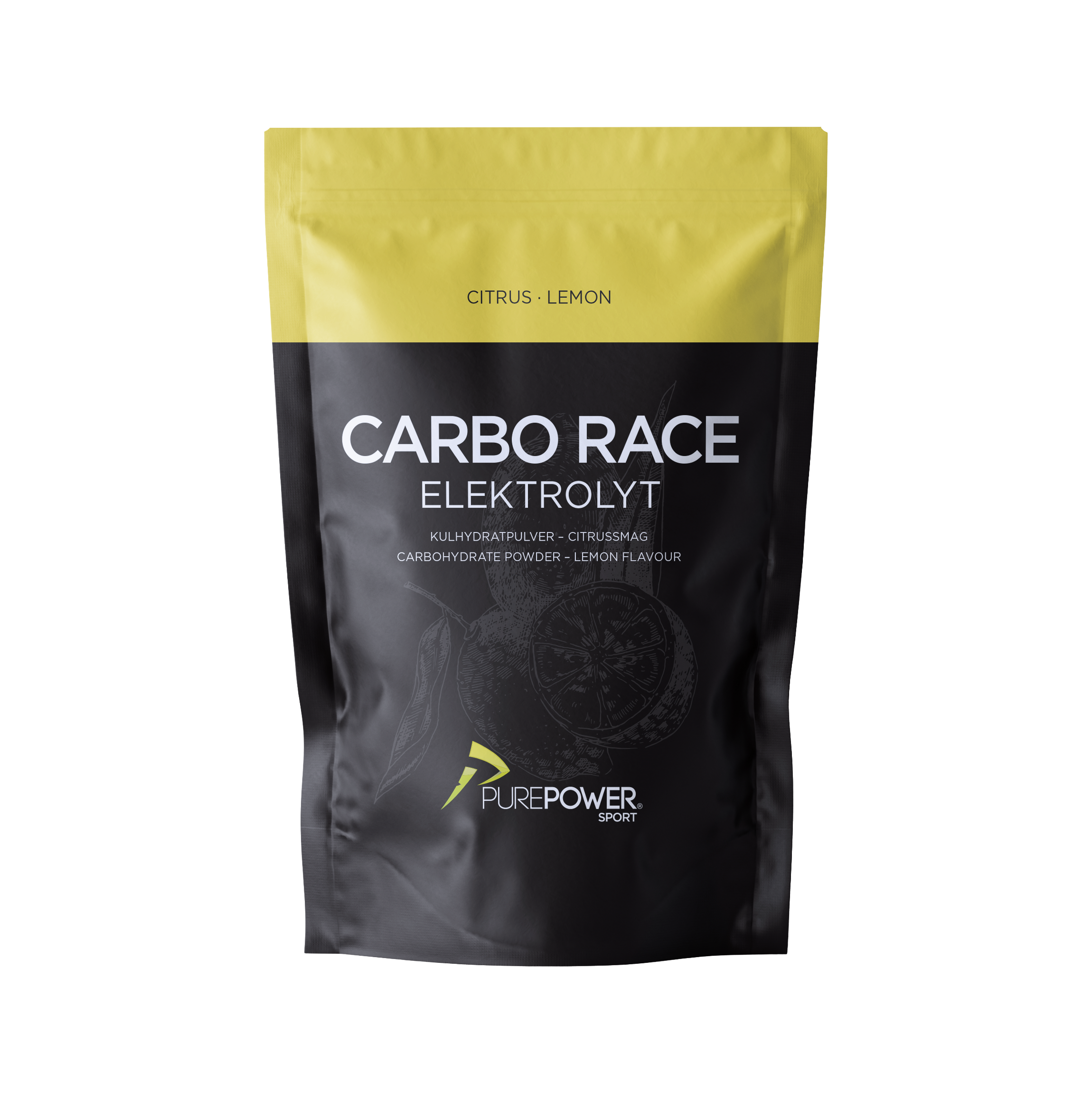 PurePower Carbo Race Elektrolyt Citrus pulver 1 kg