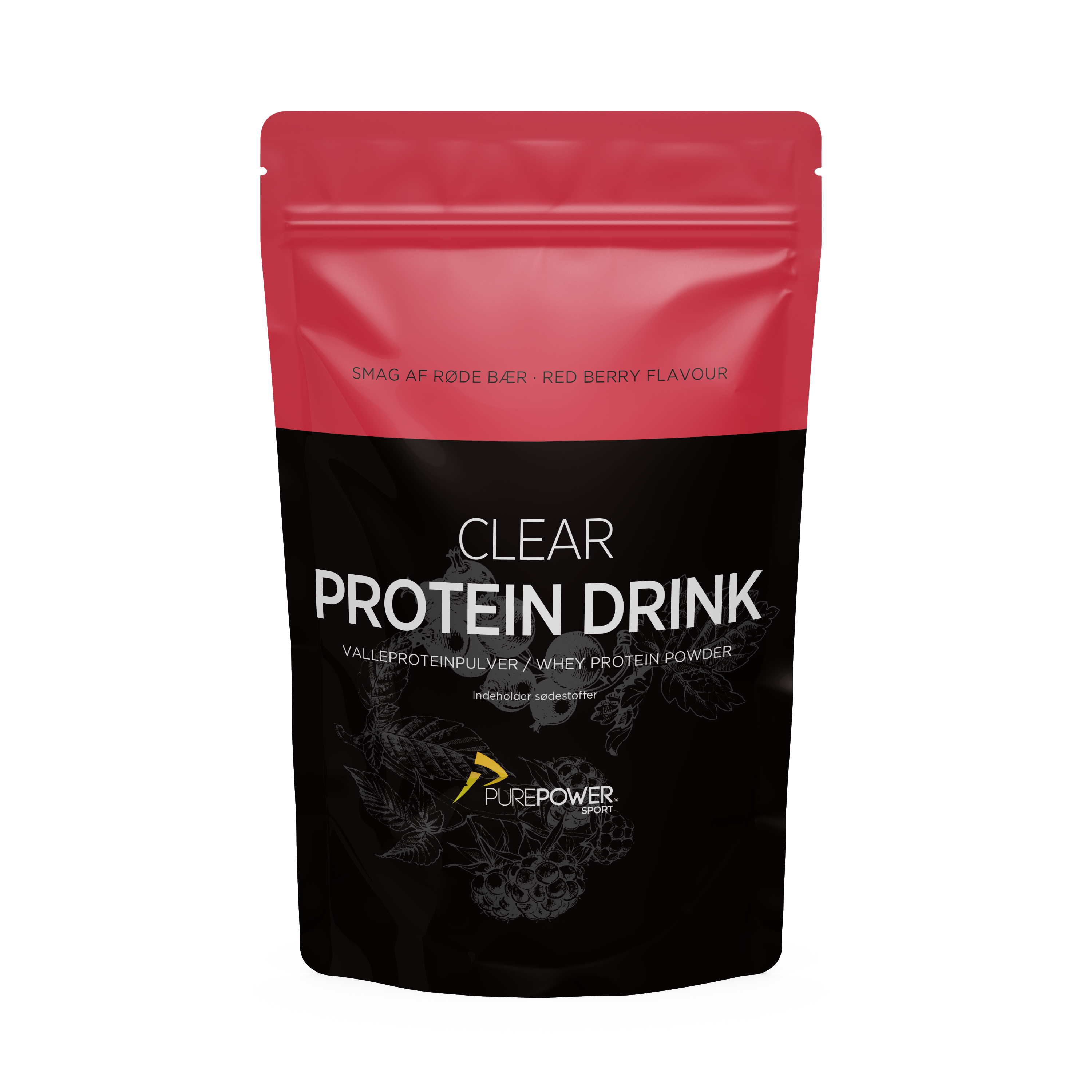 PurePower Clear Protein Drink Røde Bær 400 g