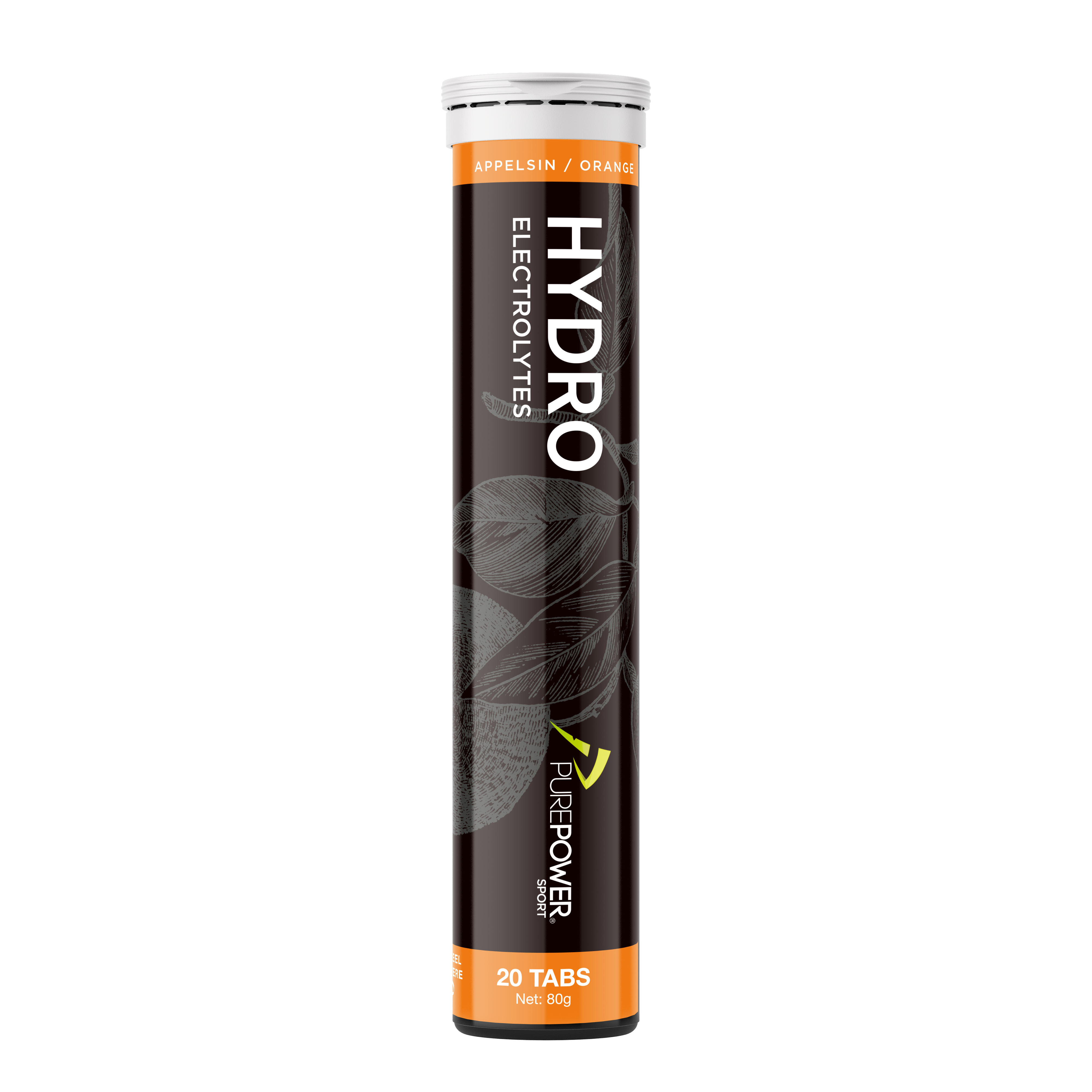 PurePower Hydro Appelsin brusetabletter 20 stk