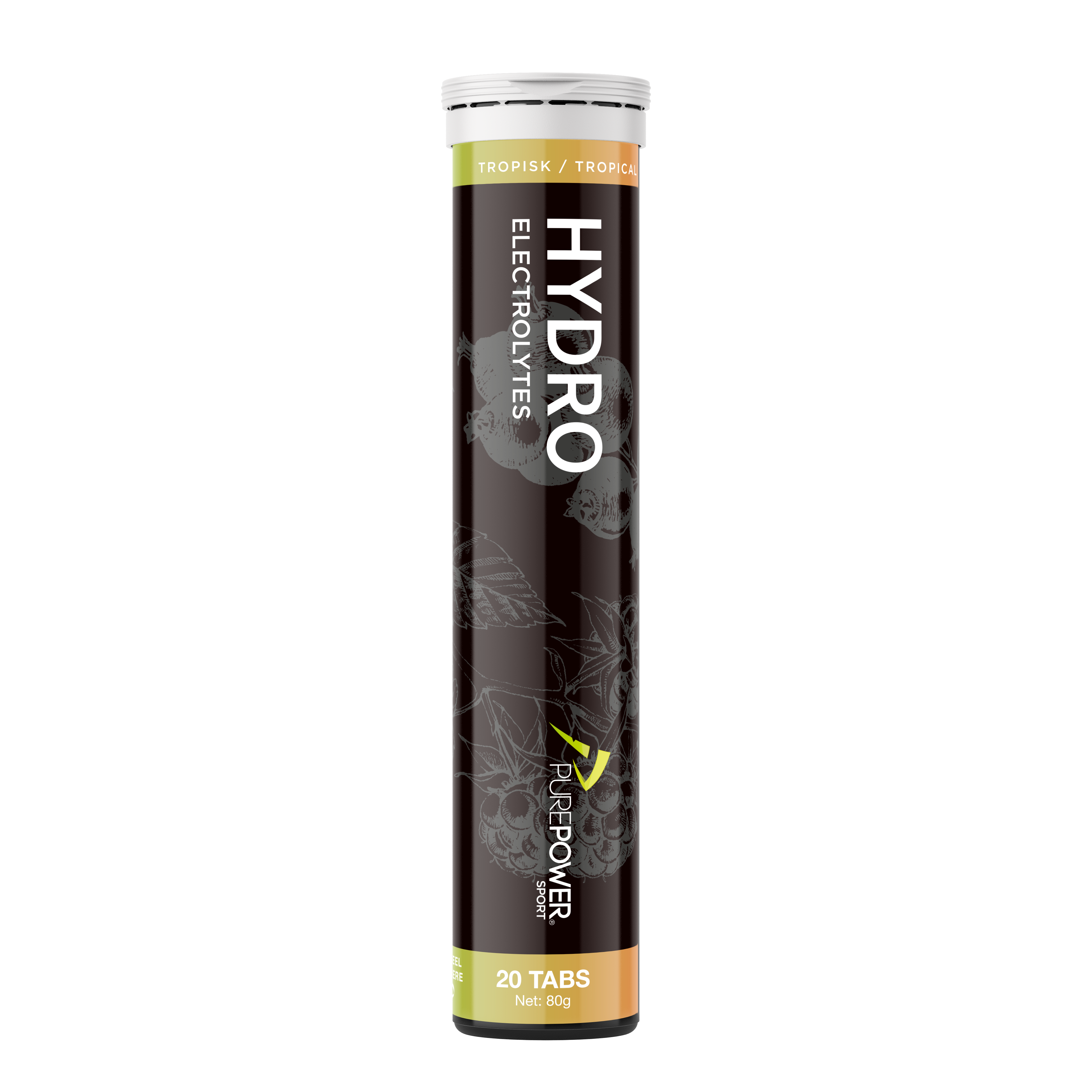 PurePower Hydro Tropical brusetabletter 20 stk