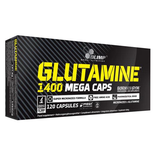 Olimp Nutrition Glutamine Mega Caps 120 kapsler i plastikdåse