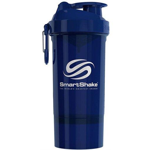 SmartShake Original2Go ONE shaker i navy blå med 800 ml kapacitet