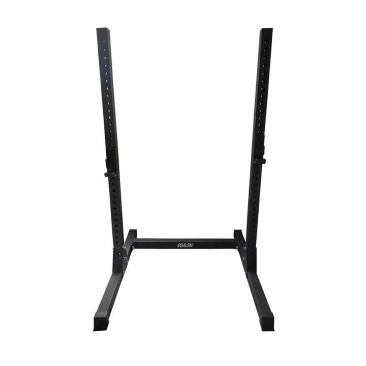 SQ&SN squat rack i sort stål med justerbare J-hooks
