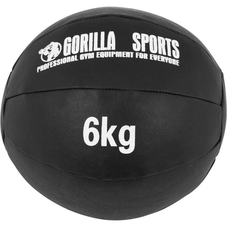 Nordic Strength medicin wall ball 6 kg i kunstlæder med sandfyld
