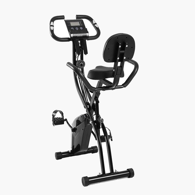 Ascendic 8001 foldbar motionscykel med ryglæn i grå