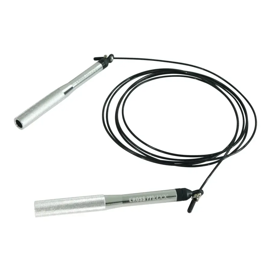 Crossmaxx PRO Speed Rope sjippetov med stålkabel og forkromede aluminiumshåndtag